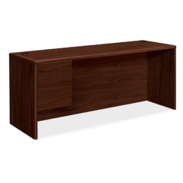 HON Single Pedestal Credenza Left 72" x 24" x 29-1/2" Mahogany HON10746LNN