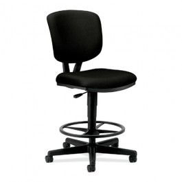 HON Volt Stool Adjustable Footring 27" x 29-1/2" x 49-7/8" Black HON5705GA10T