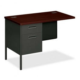 HON Left Pedestal Return 42" x 24" x 29-1/2" Mahogany/Charcoal HONP3236LNS