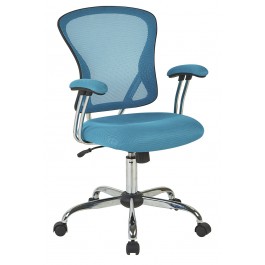 Ave Six JUL26-7 Juliana Task Chair in Blue Mesh