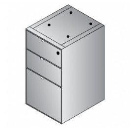 Office Star KEN-66-LCH Kenwood Box File Desk with Credenza Pedesta in Light Cherry