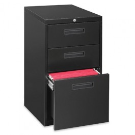 Lorell Box/Box/File Pedestal 1 Divider 15" x 22" x 28" Black LLR67745