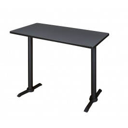 Regency MCTRCT4824GY Cain 48" x 24" Cafe Training Table in Grey