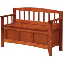 Office Star Designs Metro Entry Way Bench Walnut Finish MET41-WA