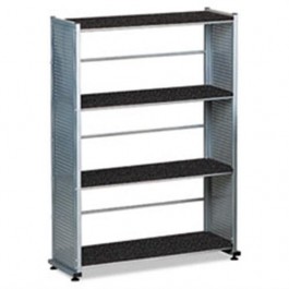 Mayline MLN994ANT Eastwinds 4-shelf Bookcases in Anthracite