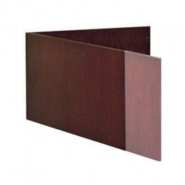 Mayline L-Shaped Reception Screen 48" x 20-1/4" x 14" Mahogany MLNCRS48MAH