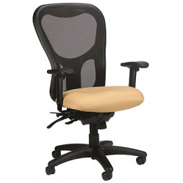 Eurotech Seating Apollo High Back with Seat Slider Fabric Seat and Mesh Back Chair MM95SL