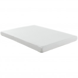 Modway MOD-5346-WHI Aveline 6" Queen Mattress in White