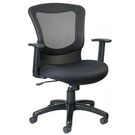 Eurotech Seating Maze Mesh Back Swivel Chair Black Fabric MT3000