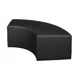 Regency N6265BK Aurora Curved Ottoman in Black