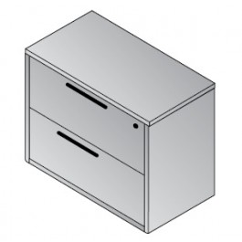 Office Star NAP-12-CHY Napa 2 Drawer Lateral File in Cherry