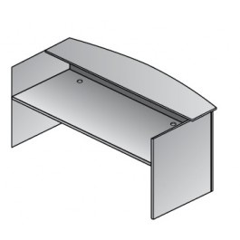 Office Star NAP-122-ESP Napa Reception Desk Shell in Espresso