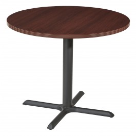 Office Star NAP-33-MAH Napa 36" Round Table in Mahogany