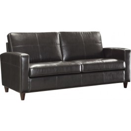 Office Star Furniture Lounge Seating Espresso Eco Leather Sofa with Espresso Finish Legs SL2813-EC1