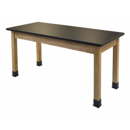 National Public Seating SLT2454 30" H Chem-Res Top Science Lab Table in Black