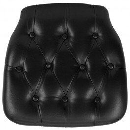 Flash Furniture Hard Black Tufted Vinyl Chiavari Chair Cushion [SZ-TUFT-BLACK-GG]