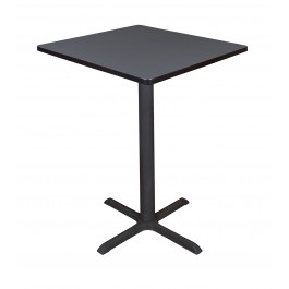 Regency TCB3030GY Cain 30" Square Cafe Table in Grey