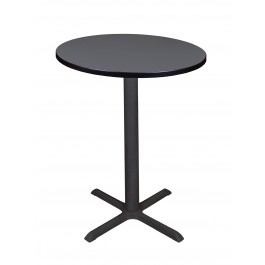 Regency TCB30RNDGY Cain 30" Round Cafe Table in Grey