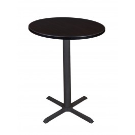 Regency TCB30RNDMW Cain 30" Round Cafe Table in Mocha Walnut