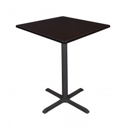 Regency TCB3636MW Cain 36" Square Cafe Table in Mocha Walnut