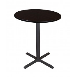 Regency TCB36RNDMW Cain 36" Round Cafe Table in Mocha Walnut