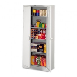 Tennsco Storage Cabinets Deluxe 36" Width x 24" Depth x 78" Height Light Gray TNN7824LGY