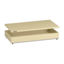 Tennsco Add-A-Stack X-Ray Top/Base with Levelers 36" x 19-3/16" x 4" Sand TNNAS36XBTLSD