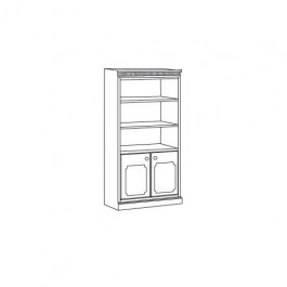 High Point Furniture 72" Two Door Bookcase Wall Unit TR_W722D