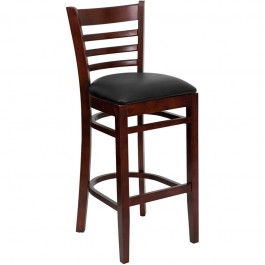 Flash Furniture Hercules Series Cherry Finished Ladder Back Wooden Restaurant Bar Stool XU-DGW0005BARLAD-CHY-GG