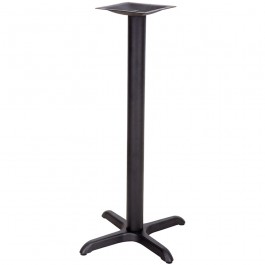 Flash Furniture 22'' x 22'' Restaurant Table X-Base with 3'' Bar Height Column XU-T2222-BAR-GG