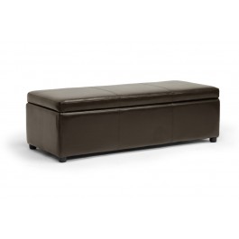 Baxton Studio Y-168-Promote-dark brown Dennehy Dark Brown Modern Ottoman