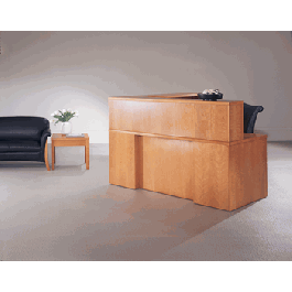 Jasper Broadway L Shape Veneer Reception Station