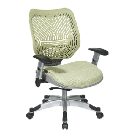 Office Star Kiwi SpaceFlex Back and Kiwi Mesh Seat Managers Chair with Adjustable Arms