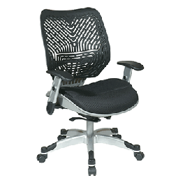 Office Star SpaceFlex and Raven Mesh Seat Managers Chair with Adjustable Arms