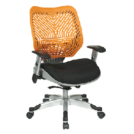 Office Star Tang SpaceFlex Back and Raven Mesh Seat Managers Chair with Adjustable Arms