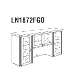 Jasper Lancelot Traditional Veneer Glass Door Hutch