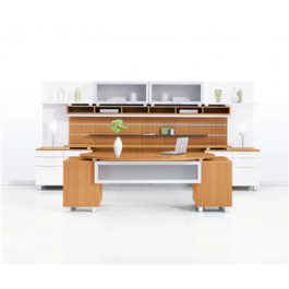 Jofco Collective Office, Office Desk with Storage Credenza