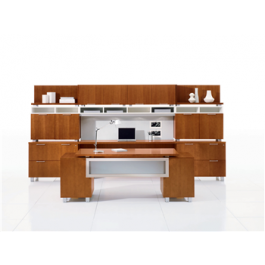 Jofco Collective Office, Executive Office Workstation with Storage Credenza