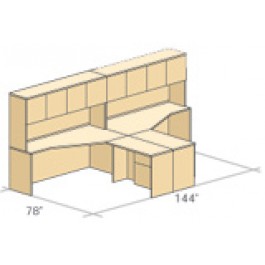Layout #1, Space of 78”X144” 400EPLAN8A, United Concept 400E,