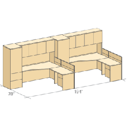 Layout #5, Space of 78”X194” 400EPLAN12A, United Concept 400E,