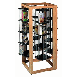 Gressco Library, Four 4 Tier Rotating Tower, Wheelchair Bound Use