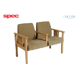 Spec Healthcare Mission Two Seater Reception Lounge Lobby Chair