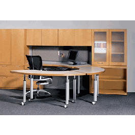 Kimball Definition Veneer Contemporary Desk Workstations