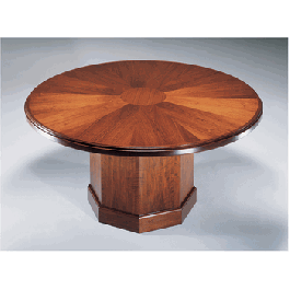 Arnold Veneer Transitional Round Conference Table