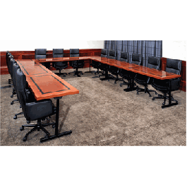 Arnold Veneer Expandable/Contractable Meeting Conference Table