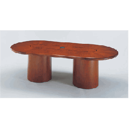 Arnold Veneer Contemporary Racetrack Conference Table