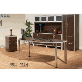 Modern Office Desk Workstation Suite / Storage. Complete Illustration - $1840.00! List $4140.