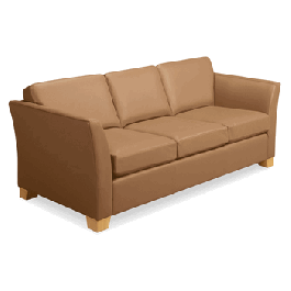 Kimball Crescent Vista Reception Lounge Lobby Sofa, Three Seater