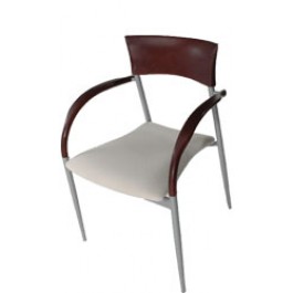 Valore Stephania ST060AC, Armed Metal Stack Guest Chair
