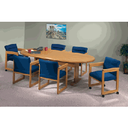 Furniture Oval Table, Conference 60" Oval, Trestle Base, Office Need